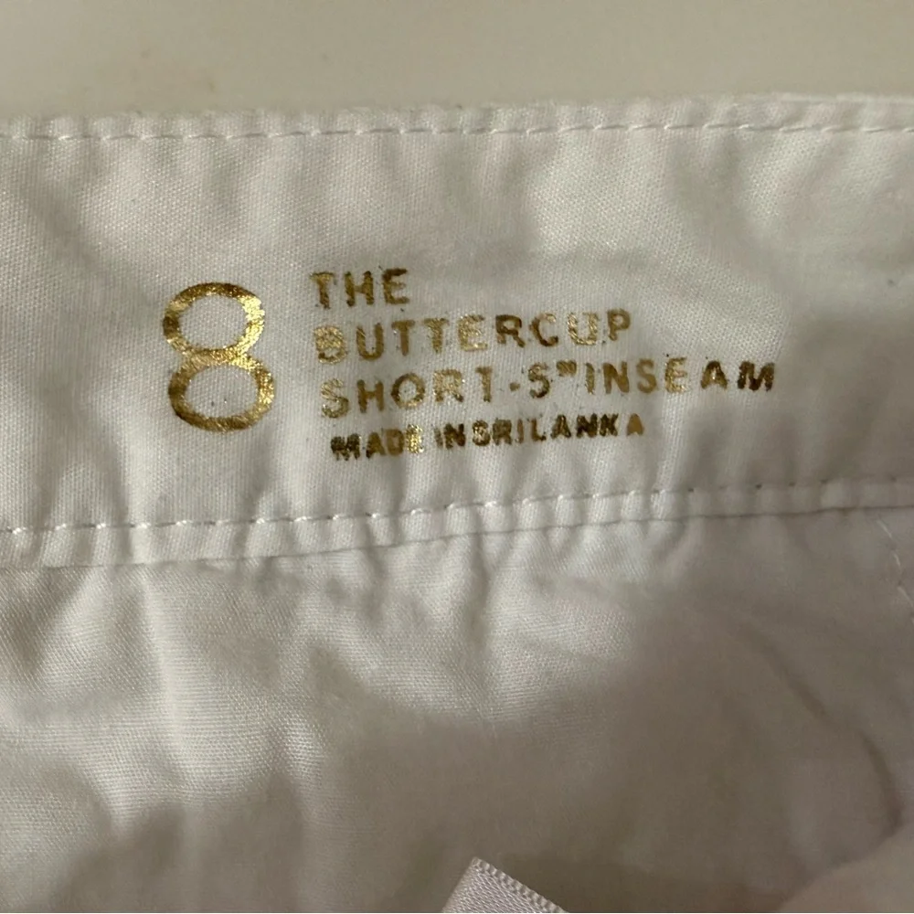 Lilly Pulitzer White  Buttercup Scalloped High Waist Shorts Size 8 - Picture 7 of 14